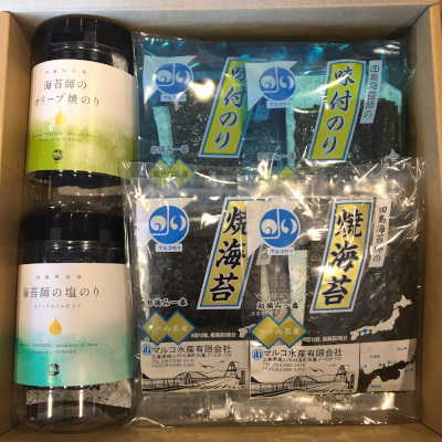 SETOUCHI SEAWEED 味2・焼2・塩・オリーブ セット　3700円