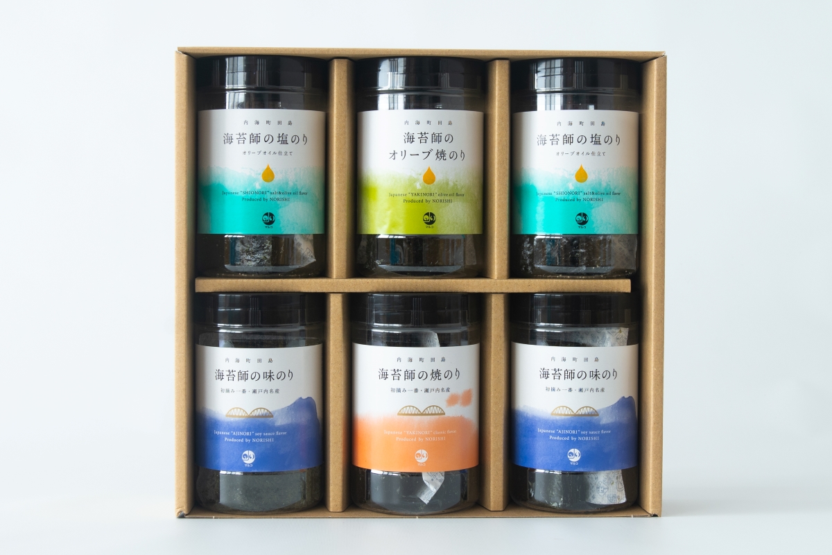 SETOUCHI SEAWEED 塩2・味2・オリーブ・焼 セット